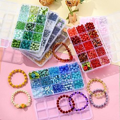 Наборы для самостоятельного изготовления бижутерии из стеклянных бусин&nbsp;DIY-YW0012-04A