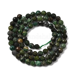 Naturales africanos hebras de abalorios de jade&nbsp;G-A318-A02-4mm-02