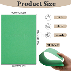 50 cartulina de papel artesanal tamaño A4&nbsp;DIY-SP0003-11F