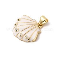Pendentifs avec zircon cubiques à micro-pavés en laiton&nbsp;KK-H267-104G-05