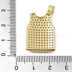 Latón micro pavimenta claro colgantes de circonio cúbico&nbsp;CU-CBA108A-10G