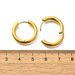 Pendientes de aro de acero inoxidable 304 para mujer&nbsp;EJEW-M068-15A-G