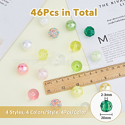 46 шт. 25-х цветный акрил с АБС-пластиком&nbsp;OACR-DC0001-25