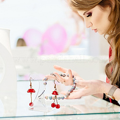 Акриловые подставки для одной серьги с наклоном назад&nbsp;EDIS-WH0030-33B