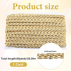 Плетеные кружевные ленты из полиэстера&nbsp;OCOR-WH20018-23C