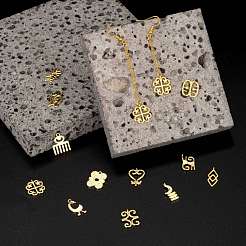 12шт 12 латунные подвески&nbsp;KK-LS0001-28G