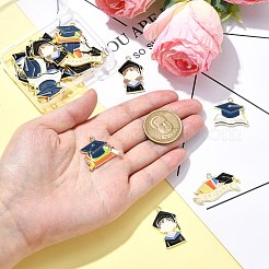 20 шт. 5 стиля выпускной сезон позолоченные подвески из эмали из сплава&nbsp;ENAM-CJ0006-14