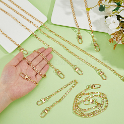 6 шт. 6 стиля алюминиевые цепи для панцирного крепления сумки удлинители цепей&nbsp;HJEW-HS00064