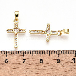 Ottone micro spianare pendenti zirconi&nbsp;KK-T070-77G
