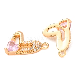 Pendentifs avec zircon cubiques à micro-pavés en laiton&nbsp;KK-A284-12G-02
