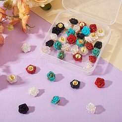 40 шт. двухцветные пластиковые пуговицы с тремя отверстиями&nbsp;FIND-TA0008-23