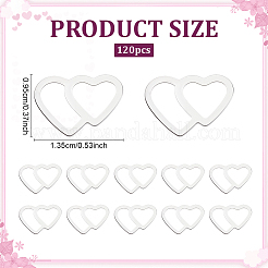 120 шт. Кольца-связки из нержавеющей стали 304 ко Дню святого Валентина&nbsp;STAS-ME0002-23