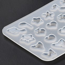 Fai da te stella/cuore/fiore/musica shaker riempitivo stampi in silicone per sabbie mobili&nbsp;DIY-G079-03B