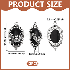 12 шт. овальные подвески из сплава на Хэллоуин&nbsp;FIND-UN0007-81