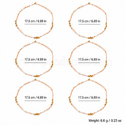 Stretch-Armband-Sets aus Messing- und Glasperlen für Damen&nbsp;YQ1081
