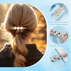 DIY Blanko-Haarnadel-Set aus Eisen mit Kuppel&nbsp;DIY-GO0002-30