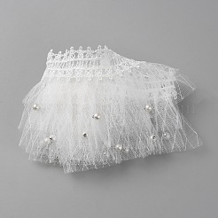 1 ярд полиэстеровых плиссированных кружевных лент OCOR-WH0090-010