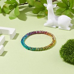 Эластичный браслет из бусин из синтетического гематита&nbsp;BJEW-JB08227