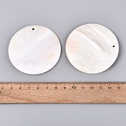 Natürlichen Süßwasser-Shell-große Anhänger&nbsp;SHEL-Q028-14