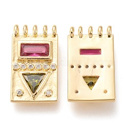 Латунные микро проложить кубического циркония подвески&nbsp;X-ZIRC-I044-13G