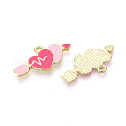 Подвески из сплава с эмалью ко дню святого валентина&nbsp;ENAM-T023-21B