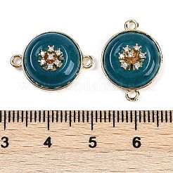 Окрашенный натуральный белый нефрит плоские круглые звенья&nbsp;G-I375-08G-07