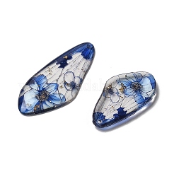 4 шт. подвески в виде крыльев бабочки из прозрачной эпоксидной смолы&nbsp;RESI-C057-07D