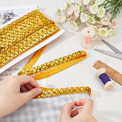Perline elastiche in paillettes di plastica e poliestere&nbsp;OCOR-WH0082-04B