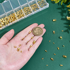 1 коробка концы смешанный латунь шнур&nbsp;KK-PH0009-03G-B