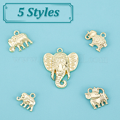 50 шт. 5 стильных подвески из сплава с покрытием и стразами&nbsp;FIND-CA0004-83