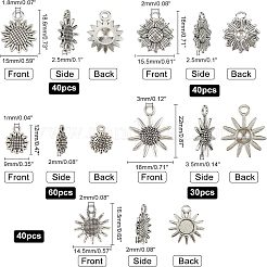 210 шт. Подвески из сплава в тибетском стиле&nbsp;TIBEP-FH0001-12