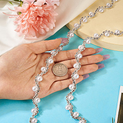 Полукруглые железные цепочки со стразами&nbsp;FIND-TAC0007-17C