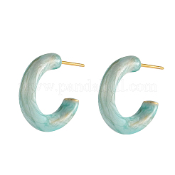 Серьги-гвоздики из нержавеющей стали 304 с эмалью&nbsp;STAS-OY003-61G