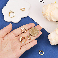 6 шт. 3 стиля латунных застежек с пружинным затвором&nbsp;KK-SC0007-09