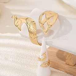 Наборы браслетов-манжет и колец-манжет из сплава павлина&nbsp;FS-WG082E5-01