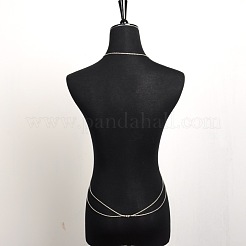 Collier double corps de chaîne de couche pour les femmes sexy&nbsp;NJEW-C00002-02