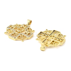 Латунные микро проложить кубического циркония подвески&nbsp;KK-M324-02L-G