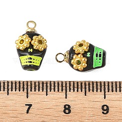 Pendentifs en acrylique opaque et alliage&nbsp;PALLOY-JF05969-02