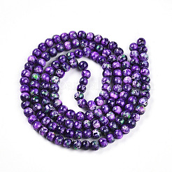 Выпечка окрашенные стеклянные бусины&nbsp;X1-DGLA-N003-6mm-A07