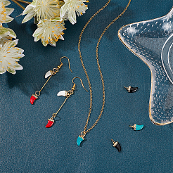 8шт 4 цвета латунные эмалевые подвески&nbsp;KK-CA0003-64