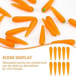 30шт ПВХ морковь&nbsp;AJEW-OC0003-14