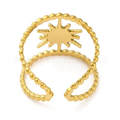 Открытые манжеты из нержавеющей стали золотистого цвета 304&nbsp;RJEW-K261-06G-02