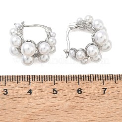 Orecchini a cerchio in ottone per le donne&nbsp;EJEW-A168-23P