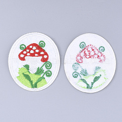 Computergesteuerte Stickerei Stoff zum Aufbügeln / Aufnähen von Patches&nbsp;X-FIND-T030-233
