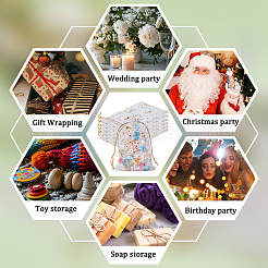 50 шт. подарочные мешочки для хранения из органзы с завязками и золотым тиснением в виде луны и звезд&nbsp;OP-BBC0001-03B-01