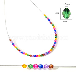Perline acrilico trasparente&nbsp;TACR-YW0001-4MM-03