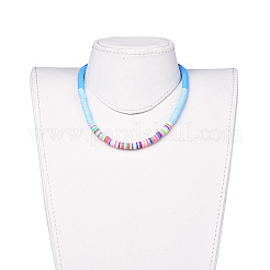 Collane di perline Heishi fatte a mano in argilla polimerica&nbsp;NJEW-JN02449-05