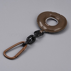 Подвеска в виде пончика из искусственной кожи&nbsp;AJEW-CJC0020-003A