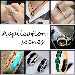 10 шт. рифленые кольца из нержавеющей стали&nbsp;STAS-UN0039-22B