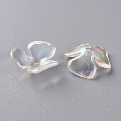 3-лепестковые прозрачные акриловые шарики TACR-S156-016